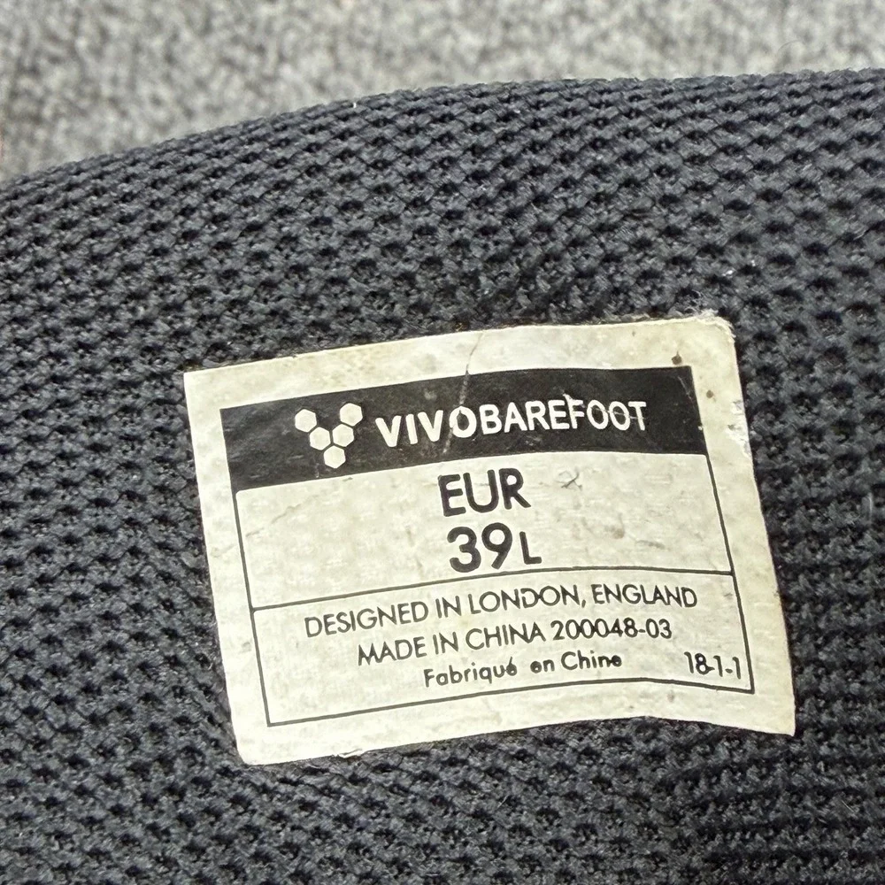 Vivobarefoot Tracker II FG Waterproof Hiking Boots Women's EU 39L Black Leather
